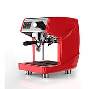 TEmkin Machine à Café avec Moulin à Espresso, Machine à Café Simple Petit Magasin Machine à Expresso Semi-Automatique (Noir) (Rouge)