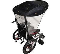 TEmkin Parapluie pour Fauteuil Roulant, Pare-soleil, Pare-pluie, Auvent pour Fauteuil Roulant Électrique, Protection Résistante Aux U-V, Protection Contre La Pluie Et L'eau, Cape Pliante