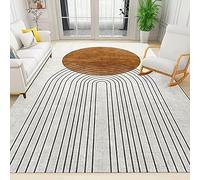 TEMLAN Tapis de Salon Géométrie Abstraite Moderne Tapis DéCoratif Dessin Au Trait Bohème pour Le Dortoir de La Chambre Doux Et Confortable Tapis 180 x 240 cm
