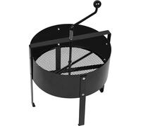 TEMLBE Tamis manuel Tamis de jardin Terre Ø 40cm Tamiseur efficace en acier de haute qualité Tamis de compost avec broche rotative Tamis de terre pour jardin Tamis roulant Tamis de sable, pour pierres