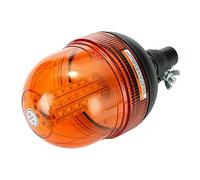 Témoin de gyrophare à LED orange, 12 V/24 V IP65 60LED Lampe halogène gyrophare lumière ambrée clignotante et stroscopique d'urgence feu clignotant avec base flexible ultra lumineuses