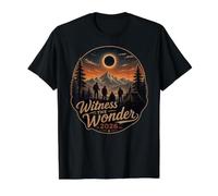 « Témoin de l'éclipse Solaire Wonder 2026 » T-Shirt Graphique avec Valeur, Homme, Noir, XL