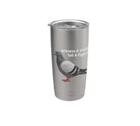 Témoin d'une violation ? Dites à un pigeon Gobelet isotherme en acier inoxydable double paroi