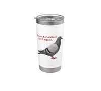 Témoin d'une violation ? Dites à un pigeon Gobelet isotherme en acier inoxydable double paroi