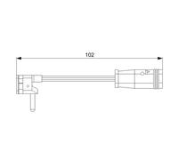Témoin d'usure, plaquettes de frein BOSCH 1 987 473 019