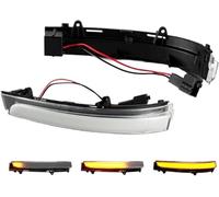 Témoin lumineux de rétroviseur extérieur Témoin de rétroviseur latéral pour VW pour Golf pour MK4 5 pour Polo UP Suran SpaceFox CrossFox pour Gol 2010-2021(Clear Lens)