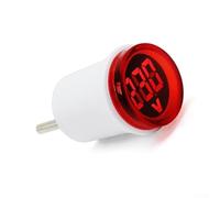 Témoin lumineux LED rond et voltmètre numérique CA, 50-500 V CA, norme européenne, précision ± 2 %, 5 couleurs disponibles