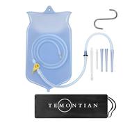 TEMONTIAN Appareil de lavement pour adultes - Irrigateur intestinal - Rinçage intestinal à la maison - Kit Enema à usage domestique - Kit de lavement à café pour femmes et hommes - Kit de lavement de
