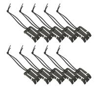 TEMOOUES 10 Pièces Équipement Tactique Clip Dominateurs Tube D'hydratation en Plein Air À Gestion De Sangle Multifonction Boucle Suspension Élastiques Boucle Cordon