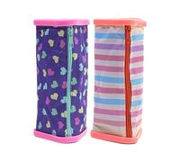 TEMOOUES 2 Pièces Trousse À De Capacité Pochettes Zippées À Grand Compartiment pour Étudiant Garçon Fille Voyage École Multifonctionnel