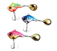 TEMOOUES 3 Pièces Cuillères De Pêche Leurres Paillettes Appâts Coulée Spinner Cuillère en Métal Poisson Leurres De Pêche Ensemble D'appâts Artificiels