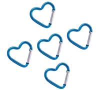 TEMOOUES 5pcs Coeur Forme Spring Clip Clip