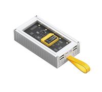 TEMOOUES Adaptateur d'alimentation mobile avancé de 20 000 mAh avec puce visible et affichage LED clair pour un chargement unique de la batterie