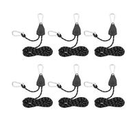 TEMOOUES Ajusteur De Poulie Corde Tente Boucle Fixe Cliquets Ajustés Bouchon D'arrimage Cintres Tendeur Tente Camping