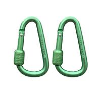 TEMOOUES Alliage D'aluminium Extérieur Multicolore Mousqueton Verrouillage Mousqueton Porte-clés pour Sacs À Camping Randonnée Voyages Porte-clés Crochet