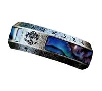 TEMOOUES Bague Yggdras pour homme style vintage avec nœud celtique viking style punk, accessoire de mode pour hommes et femmes, AS, acier titane, AS, Acier titane