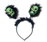 TEMOOUES Bandeau horrible pour Halloween, printemps, tête de mort, bandeau pour cosplay, fête, décoration de fête, bandeau fantaisie pour Halloween, déguisement