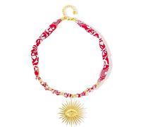 TEMOOUES Chaîne de cou en acier inoxydable avec pendentif en forme d'écharpe, délicate chaîne de clavicule pour elle au quotidien, accessoire inspiré de la marine, taille unique, Comme décrit, Comme