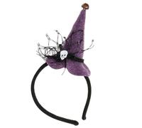 TEMOOUES Coiffe de sorcière en tissu sympathique pour cosplay, événement, fête d'anniversaire, bandeau de sorcière confortable pour adulte, accessoire pour cheveux d'Halloween