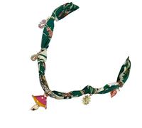 TEMOOUES Collier à breloques tendance en forme de cœur et de champignon combiné avec une écharpe ruban chaîne bijoux pour femme accessoire unique collier en velours corde, taille unique, Comme décrit
