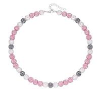 TEMOOUES Collier de baseball unique en avec boule disco, bijoux à la mode pour les personnes actives, accessoire de sport, collier à longueur réglable