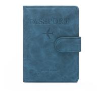 TEMOOUES Couverture Du Porte-passeport Pu Leather Travel Wallet Case Organizer Pour Les Cartes De Visite Cartes Crédit Passe COUVERTURE BLOCK LA CARDRE POUR CARTE BESTRE