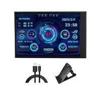 TEMOOUES Écran secondaire portable de type C de 8,9 cm - Affichage dynamique large - Petit moniteur pour voyage multifonction - Affichage externe