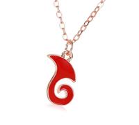 TEMOOUES Élégant collier à longueur réglable avec pendentif Nezha portable pour les couples cherchant à exprimer leur connexion bijoux tendance, Rose Red, Comme décrit, Comme décrit.