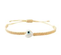 TEMOOUES Élégant pendentif d'amitié tissé à la main avec mauvais œil - Accessoire tendance pour un usage quotidien - Amitié colorée, taille unique, Comme décrit