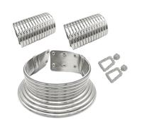 TEMOOUES Ensemble De Colliers Influencés Par La Tribu Contemporaine À Long Cou Ensemble Ras Ethnique Unique En Finition Or/argent Chaîne À La Mode Collier Ras Du Ethnique