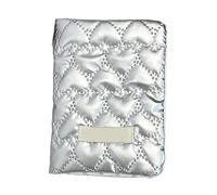 TEMOOUES Étui à passeports avec nœuds coréens pour femmes et filles - Étui de rangement portable pour tickets et cartes Orgaznier élégant, Argenté., Love, Beauté de masse