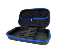 TEMOOUES Étui de protection pour fléchettes et accessoires - Coque rigide pour fléchettes en acier et pointe souple, bleu
