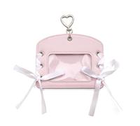 TEMOOUES Étui pour cartes de style rétro avec fermeture à nœuds - Pratique en polyuréthane - Plusieurs emplacements - Rangement sécurisé pour un usage quotidien - Organiseur léger en polyuréthane pour