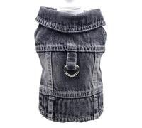 TEMOOUES Gilet en tissu pour chien avec crochet, petit harnais à ressort, gilet bichon, pull à 2 jambes, tenue photo, costume