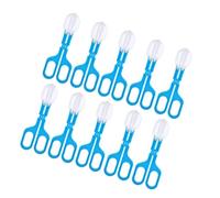 TEMOOUES Gogga Lot de 10 ciseaux attrape-griffes Pince à épiler Pince à épiler Pince à jouets pour enfants Outil de nettoyage pour animaux de compagnie professionnel Accessoire d'hygiène pour animaux