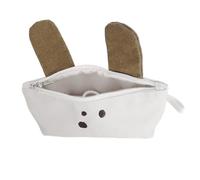 TEMOOUES Grande trousse à crayons en toile avec oreilles de chien - Organisateurs de voyage pour filles et femmes, Taille du café