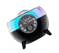 TEMOOUES Haut-Parleur Portable Compatible avec Starry LED Light HiFi Sound 15W Téléphone Fast Charging Creative Atmosphere Lampe