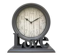 TEMOOUES Horloge de cheminée moderne silencieuse rétro sans tic-tac, horloge à piles pour professionnels et étudiants