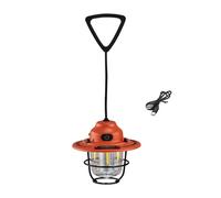 TEMOOUES LED Camping Lampe Suspendue en Plein Air Vintage Pommes De Pin Pendentifs Lumière Portable Rechargeable Tente Lumières Smalldroplight Portable Atmosphères Lampe
