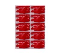 TEMOOUES Lot de 120 faux ongles d'orteils à presser faciles à appliquer pour femme - Courts en acrylique