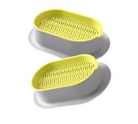 TEMOOUES Lot de 2 boîtes hydroponiques pour animaux de compagnie - Bac de culture de l'herbe à chat - Bac de culture sans terre pour plantes d'intérieur - Pots de grande capacité