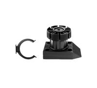 TEMOOUES Lot de 4 supports d'armoire réglables avec base antidérapante pour étagères de rangement, nivellement des pieds pour sols inégaux