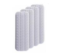 TEMOOUES Lot de 4 tampons de nettoyage épais à haute absorption pour balai à eau de rechange, pièces de chiffon, accessoires double face absorbants pour sols en bois dur