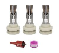TEMOOUES Lot de 5 abreuvoirs automatiques en acier inoxydable pour cochons et chèvres avec connecteurs de fixation