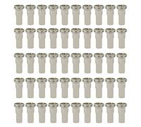 TEMOOUES Lot de 50 tétons de rayon en laiton 14 G, 13 G, 12 G pour vélo de route, vélo de montagne, scooter, capuchon de rayons en laiton avec revêtement