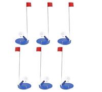 TEMOOUES Lot de 6 drapeaux de pêche sur glace avec sac de rangement pour pêche sur glace efficace