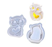 TEMOOUES Moule en silicone pour abat-jour en forme de hibou creux pour loisirs créatifs, décoration d'intérieur et projets artistiques faits à la main Motif dentelle