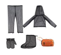 TEMOOUES Moustiques D'extérieur Mailles Vêtements Costumes Mailles Couvre-Pieds Filets À Main Bouclier Anti-Mouches Filet Anti-Mouches Costume Outdoor Mesh Clothes Suits
