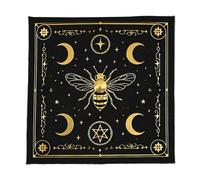 TEMOOUES Nappe de table carrée en tissu avec motif papillon et étoile - Décoration murale