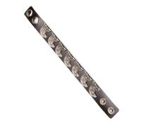 TEMOOUES Nervous Bill Bracelet chaîne en cuir avec ceinture modifiable Substance douce hypoallergénique pour les incidents en plein air Bracelet chaîne en cuir foncé, taille unique, Comme décrit